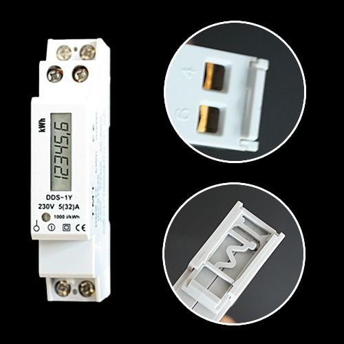 Compteur de courant electrique LCD digital wattmetre 230V ZW3 - 5