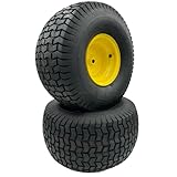 Hoosier Wheel 20x10.00-8 Lawn Mower Wheels - Set of 2 - Fits on 3/4 Inch Axle