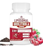 Spliferkou Liposomal Urolithin A Supplement 2500mg with Resveratrol,CoQ10,Pomegranate Fruit Extra...