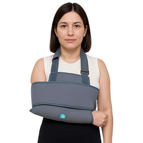 Image of Q DEVICES Shoulder Immobilizer Universal | Support for Post-operative Surgeries, Soft Tissue Injuries, Fractures & Dislocations | Shoulder Brace for Men & Women, Universal Size (28-44 in)