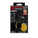 3M Peltor Optime I Ohrenschützer H510A, leichter Gehörschutz mit weichen Kissen, Gehörschutz gegen Geräuschpegel im Bereich von 87-98 dB (SNR 27dB), gelb, 1er Pack (Verpackung kann variieren), 25