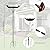 DREAMSOUL Outdoor Garden Bird Bath Metal Bird Baths Cast Iron Birdbath with Metal Stake Tall Bird Bath for Yard Garden Decor (Dia - 11 inch)