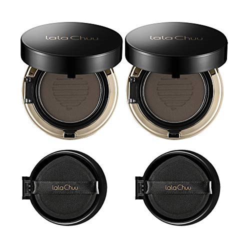 lalaChuu, Volume Hair Cushion 2 Cushions [Dark Brown] + 2 Refills + 1 Mini Value Hair Shadow Set
