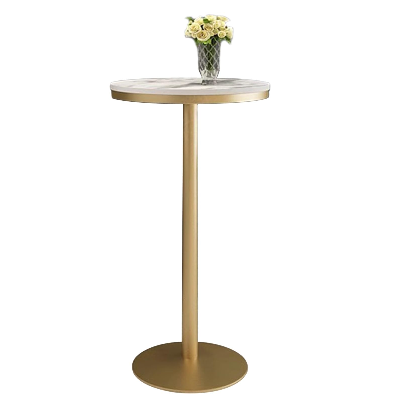 Table de bistrot à cocktail ronde en marbre pour aménager un coin petit-déjeuner