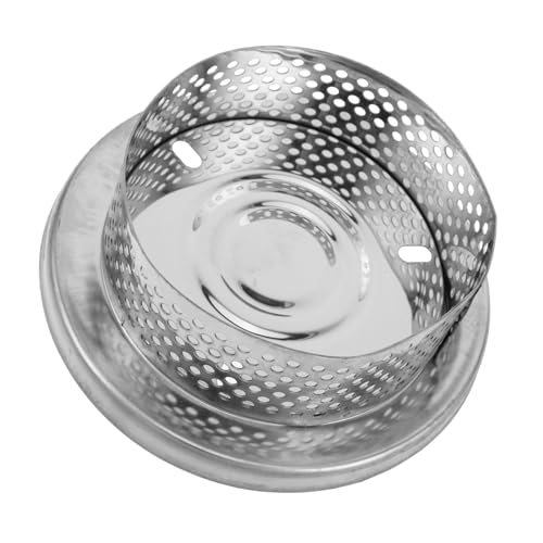 UPKOCH Edelstahl Filterabdeckung für Tauchpumpen Langlebiger Wasserpumpenfilter Effektives Schmutzfilternetz für Schwimmbad Teichpumpen Wiederverwendbarer Filterkorb für Sauberes Wasser