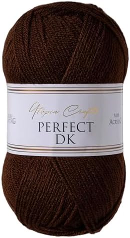 Utopia Crafts DK Double Knitting Yarn, 100g (Light Grey Heather)