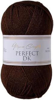 Utopia Crafts DK Double Knitting Yarn 100g (1, Coffee Bean)