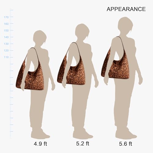 Image of KALIDI Casual Tote Bag Vegan Leather Hobo Zipper Work Bag Weekender Shoulder for Women Shoulder Travel Purse