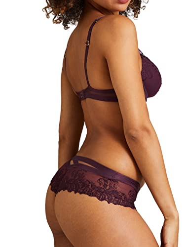 Aubade Women's Femme Passion Saint-Tropez Brief, Purple (Wineberry), Large #TOP1