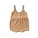 Produktbild Babykleidung Neugeborene Strampler, KIMODO Säugling Baby Jungen Mädchen Ärmellos Bodysuit Outfits Romper Jumpsuit Sommer Rüschen Einfarbig Weste Overall (Braun, 0-6 Monate)