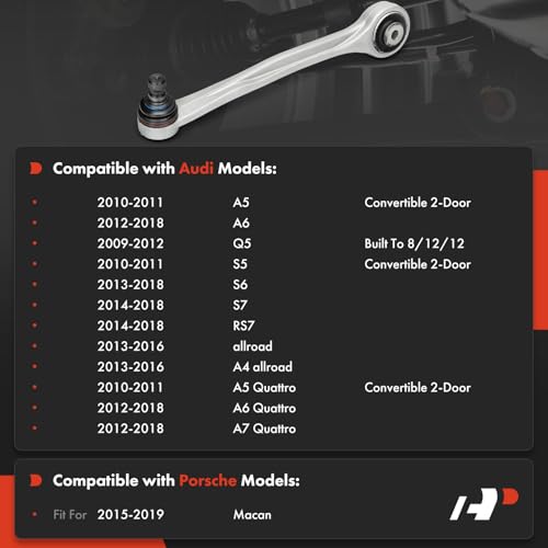 A-Premium Front Right Forward Upper Control Arm with Ball Joint, Compatible with Audi & Porsche -2009-2019 - A4 allroad, Q5, A5, A5 Quattro, A6, A6 Quattro, A7 Quattro, allroad, RS7, S5, S6, S7, Macan by A-Premium - Used condition - Image 2