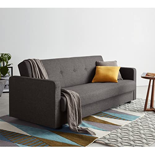 Image of Urban Basics Anamos 3 Seater Fabric Sofa (Dark Grey)