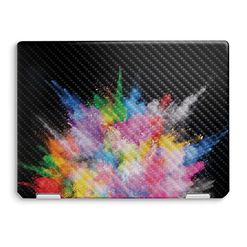 Image of MightySkins Carbon Fiber Skin Compatible with HP Spectre x360 14 inch (2022) Full Wrap Kit - Paintsplosion | Protective, Durable Textured Carbon Fiber Finish | Easy to Apply | Made in The USA