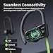 JOYWISE Bluetooth Headphones, Wireless Earbuds IPX7 Waterproof Bluetooth 5.3 Headphones with 16Hrs Playtime Stereo Bass Headsets with Mic Running Headsets with Earhooks for Sports Running Workout