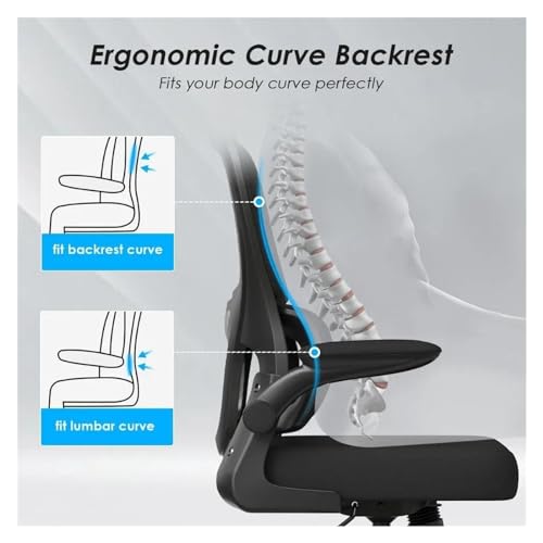 Chaise de bureau ergonomique à roulettes réglable pour adulte - 6