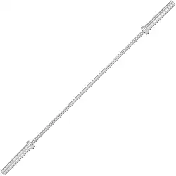 Barra Maciça Olímpica Supino Reto 1,2m Com 2 Prisilhas Para Segurar Anilha