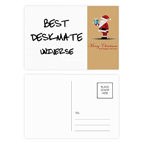 Cartes postales remise des diplômes Best Deskmate : écrivez au Père Noël pour fêter un succès