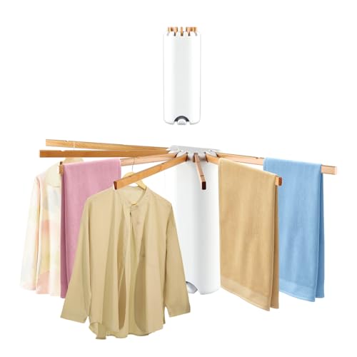 Perchas Pantalones Blancas Madera Marca Generic