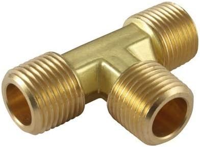 SUN Merababa Brass Tee 1/2" BSP Thread Male Equal 3 Way T-Shaped for Plumbing Fitting