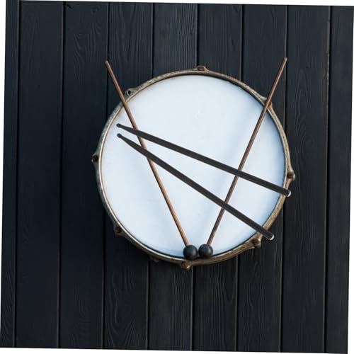 Toddmomy 4 baquetas ligeras para batería — Baquetas de percusión compactas para principiantes y músicos, fibra de carbono y material sintético, color negro miniatura 5