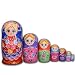 YAKELUS 7pcs Russian Nesting Dolls Matryoshka handmade0701