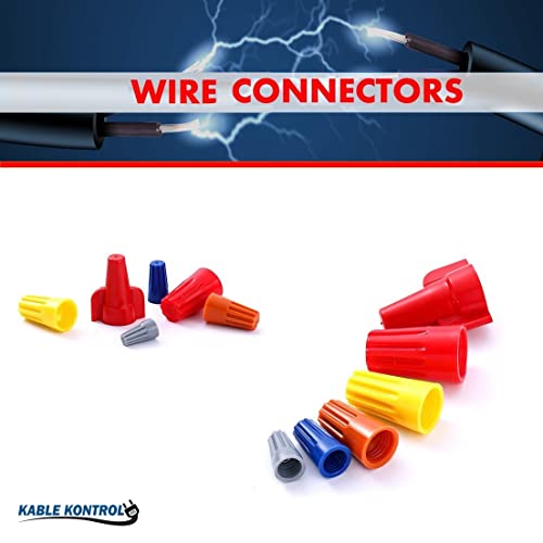Tapas de torsión eléctricas Kable Kontrol con tuercas de alambre aladas para cables de 600V 2