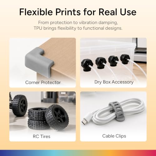 Image of OVERTURE Upgrade TPU 2.0 High-Speed Filament 1.75mm, 1kg Brown