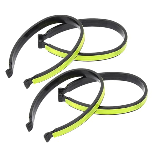 Pinzas reflectantes para pantalones de ciclismo de abs ligero y pvc de alta visibilidad