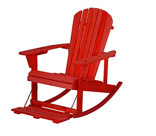 Wunlimited Sw2007Rd-R Adirondack Rocking Chair, Red #TOP15
