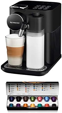 De'Longhi Nespresso Gran Lattissima EN650B - Cafetera Monodosis de Cápsulas  (con Depósito de Leche Compacto, 9 Recetas, Apagado Automático) Color  Negro, Incluye pack de bienvenida con 14 cápsulas - PREYCA