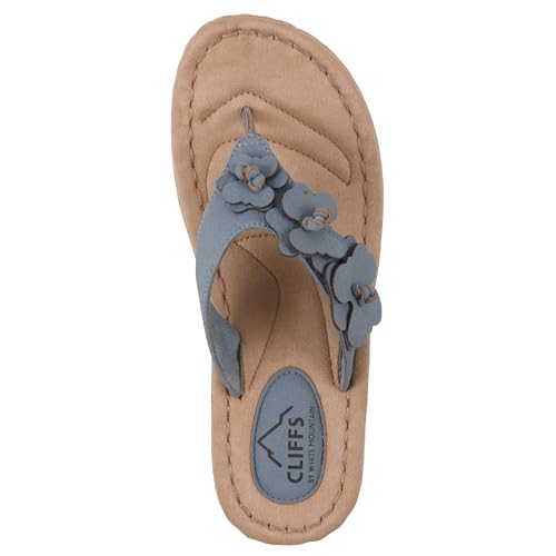 Image of Cliffs by White Mountain Women's Cushioned Cassilia Floral Sandal