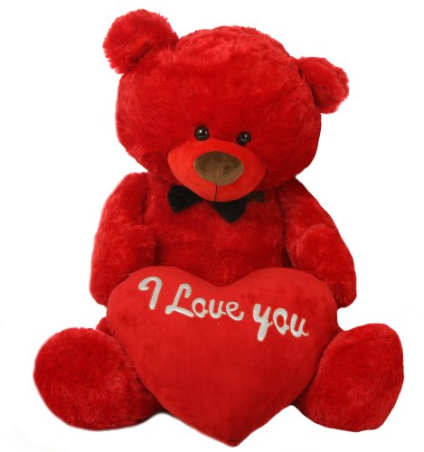teddy bear big red colour