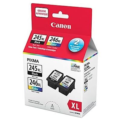 Canon PG-245XLCL-246XL Cartucce di inchiostro nero e colore originali, Combo