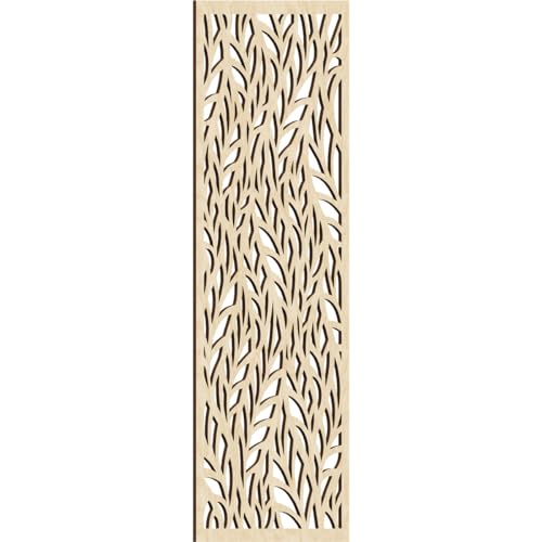 17 3/8"W x 44 3/8"H x 1/4"T Ortonville Decorative Fretwork Wood Wall Panels, Birch