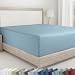 California Design Den 400 Thread Count 100% Cotton 1 Fitted Sheet Only, Long - Staple Combed Pure Natural Cotton Sheet, Soft & Silky Sateen Weave (Queen, Blue)