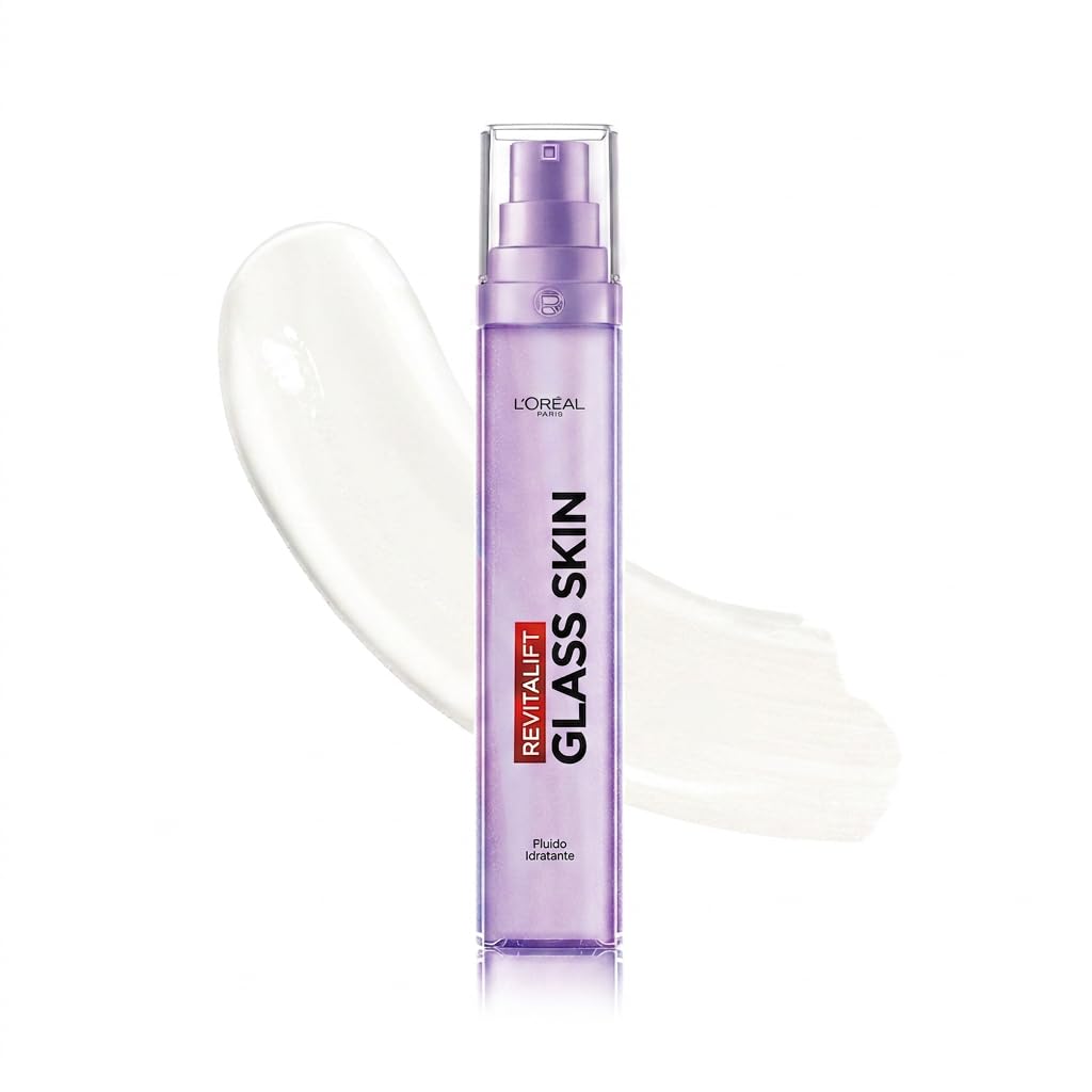 L'Oréal Paris Revitalift Filler Glass Skin Fluido Idratante, 50ml