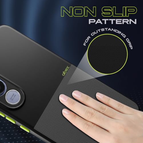 Image of AIBEX Premium Back Cover Case Compatible for Vivo V70 FE 5G | Scratch & Drop Tested Shockproof Matte Texture Case with Soft Microfibre Lining | Slim Fit Cover with Anti-Scratch Finish - Black