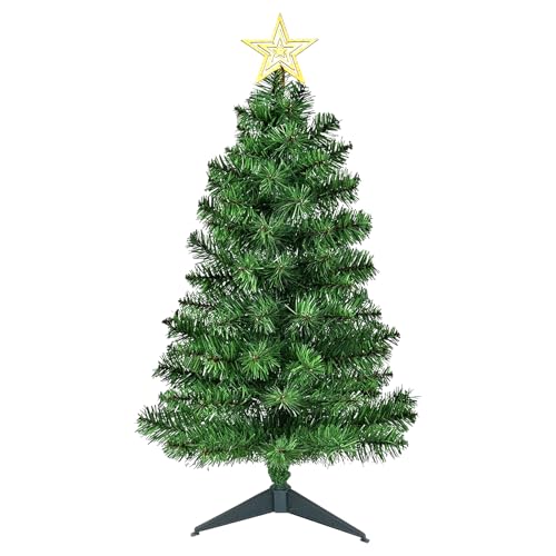 DUUDO 3FT Premium Hinged Artificial Holiday Small Mini Christmas Tree for Tabletop,Home, Office,...