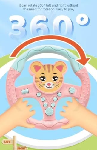 Image of Premium Kids Driving Steering Wheel Funny Interactive Driving Wheel with Music (CAT)