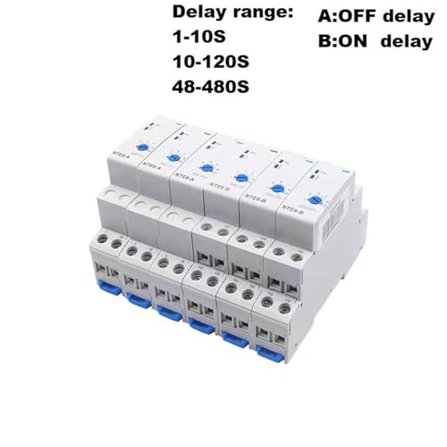 Relais temporisé industriel NTE8 commande extinction retardée DC 24V programmable - 4