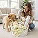 Nopikku Puppy Welcome Home Gift Basket – New Puppy Starter Kit with Toys, Slow Feeder Bowl, Bandana, First Year Milestone Card & Promise Card, Puppy Gift Set for New Dog Owners