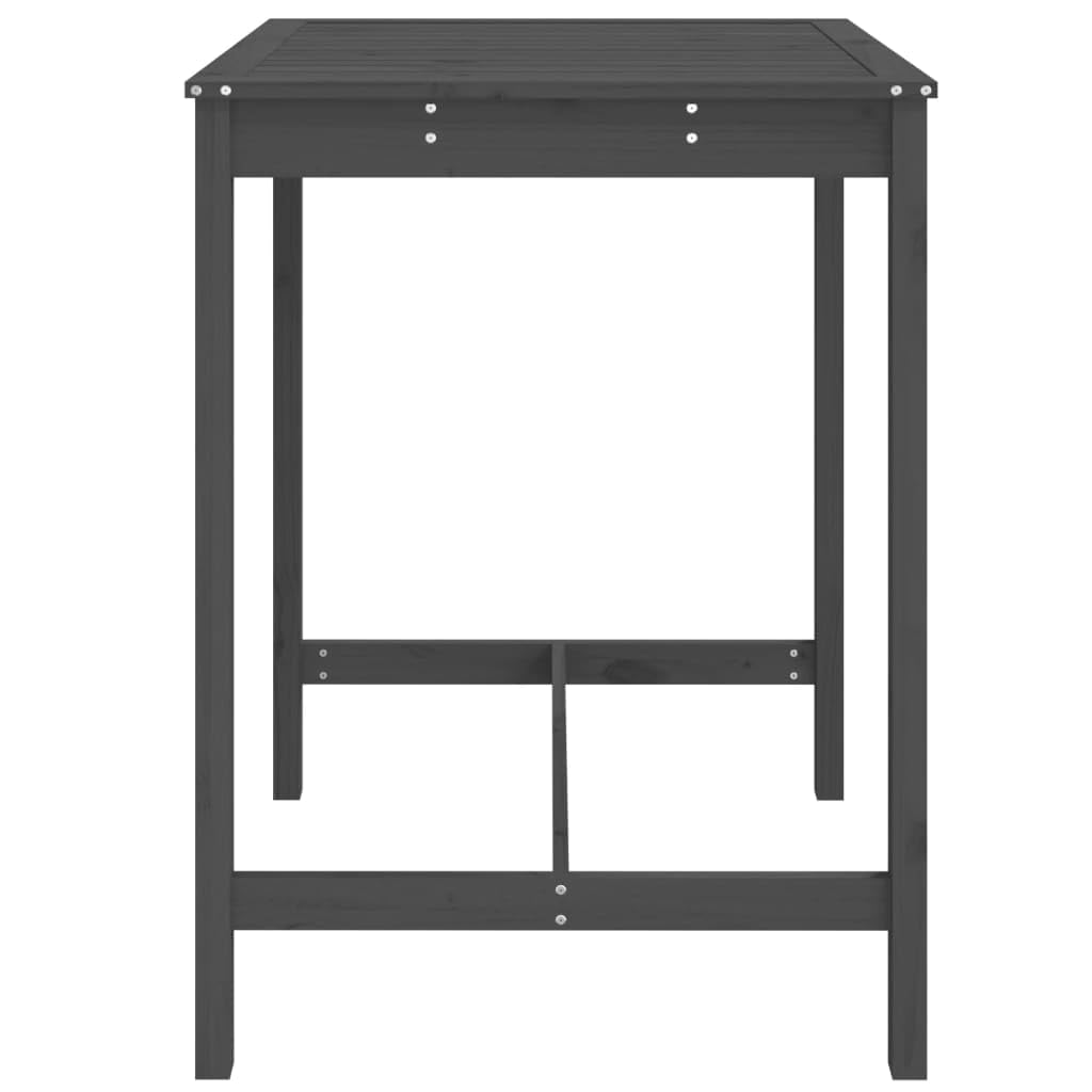 ARKEM Table Haute Exterieur, Table De Jardin Gris 82,5x82,5x110 cm Bois Massif de pin