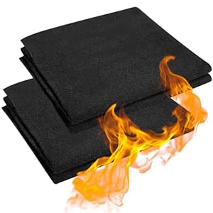 Wonninek Kohlefilz Hitzeschutzplatte 5mm 2er-Pack