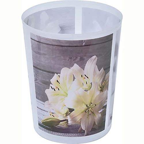 Elisa Printed Trash Can Wastebasket Plastic 4.5-liters-1.2-Gal