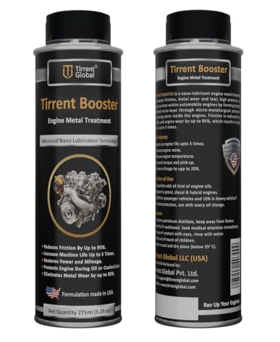 Image of Tirrent Booster Engine Metal Treatment (275ml) Engine Oil Additive, High-Tech Wear Protection for Petrol and Diesel Vehicles