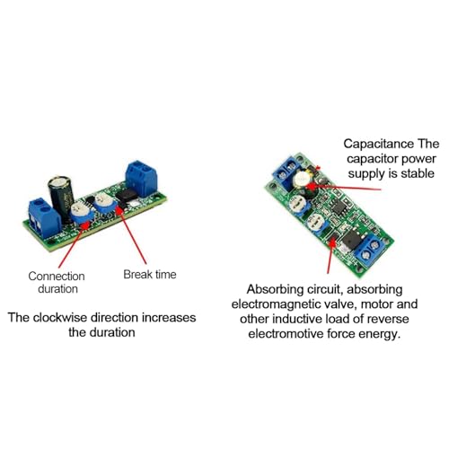 Module de sortie double MOS temporisé DC 7-30V cycle marche arrêt programmable