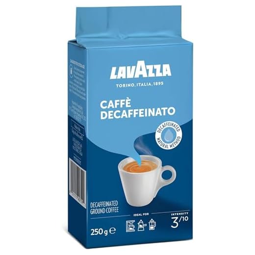 Lavazza, Caffè Decaffeinato, Café Molido Natural Descafeinado, para Cafetera Italiana, de Filtro y Francesa, con Notas de Frutos Secos, Arábica y Robusta, Intensidad 3, Tueste Medio, 250 g