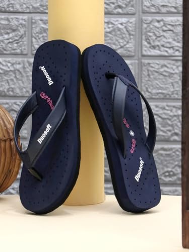 Image of Duosoft Flip Flop for Women | Soft Comfortable | Breathable | Fashionable | Stylish | Trendy | Super Soft | Lightweight | Anti-Slip Sole | Indoor & Outdoor |DW-31-Brown