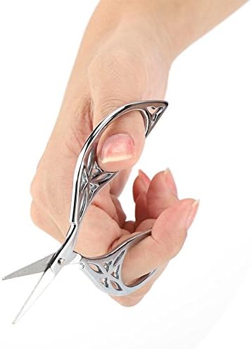 Leaf Shape Scissors, Vintage Stainless Steel Sewing Scissors Classic Cutting DIY Craft Tool for Sewing Craft Office Classroom (#3)