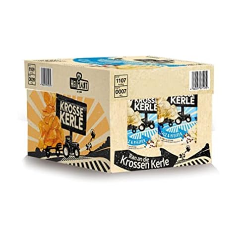 HeiMart Krosse Kerle Salz und Pfeffer Kartoffel Chips 115g 10er Pack Cover